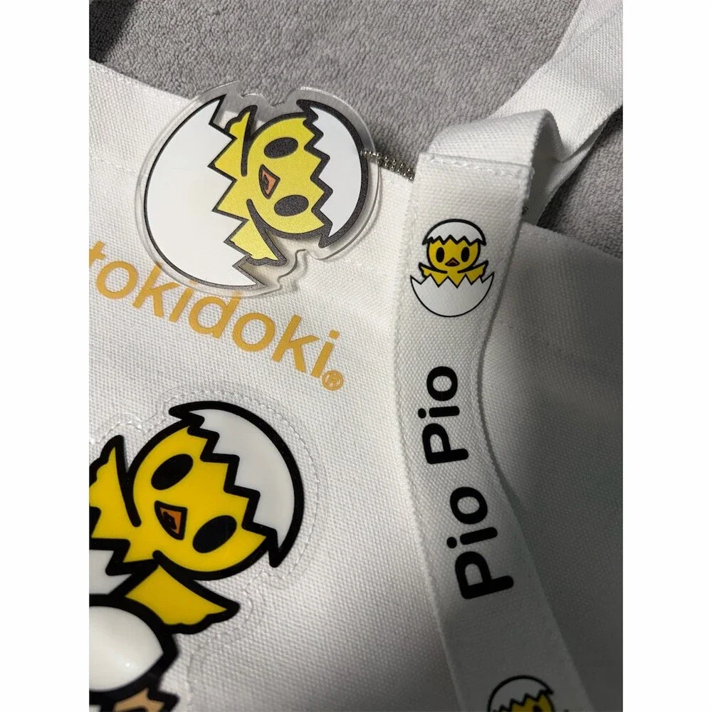Tokidoki Unicorno Series 9 Pio Pio Tote Bag White Keychain & Box